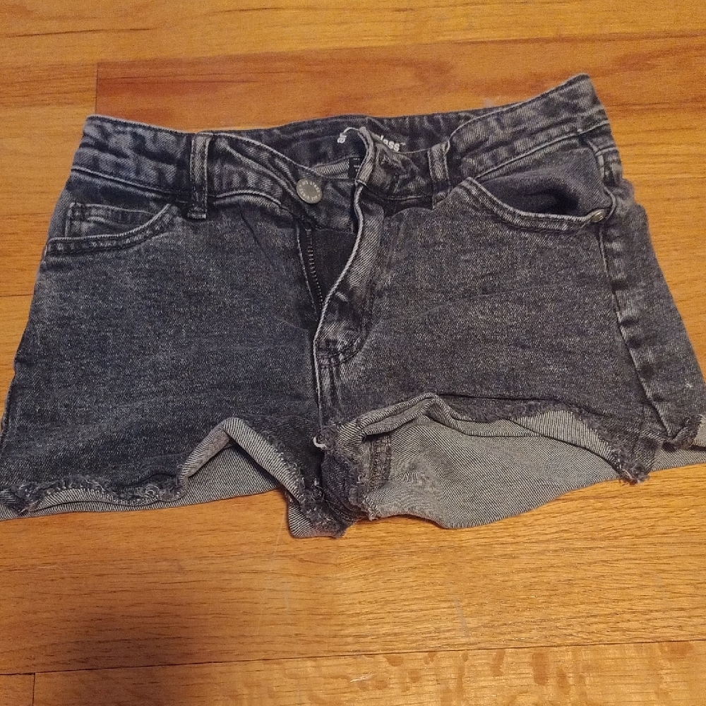 Kids Gray Denim Shorts